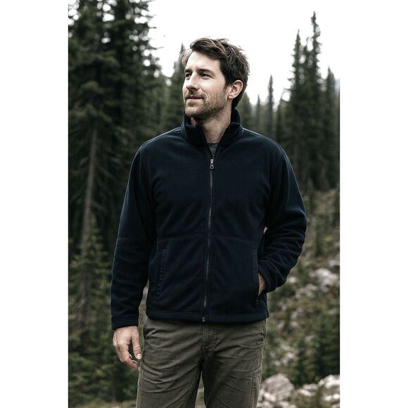 Patagonia Synchilla Black Full Zip Fleece Hiking Jacket   Mens Size Large - Picture 1 of 9